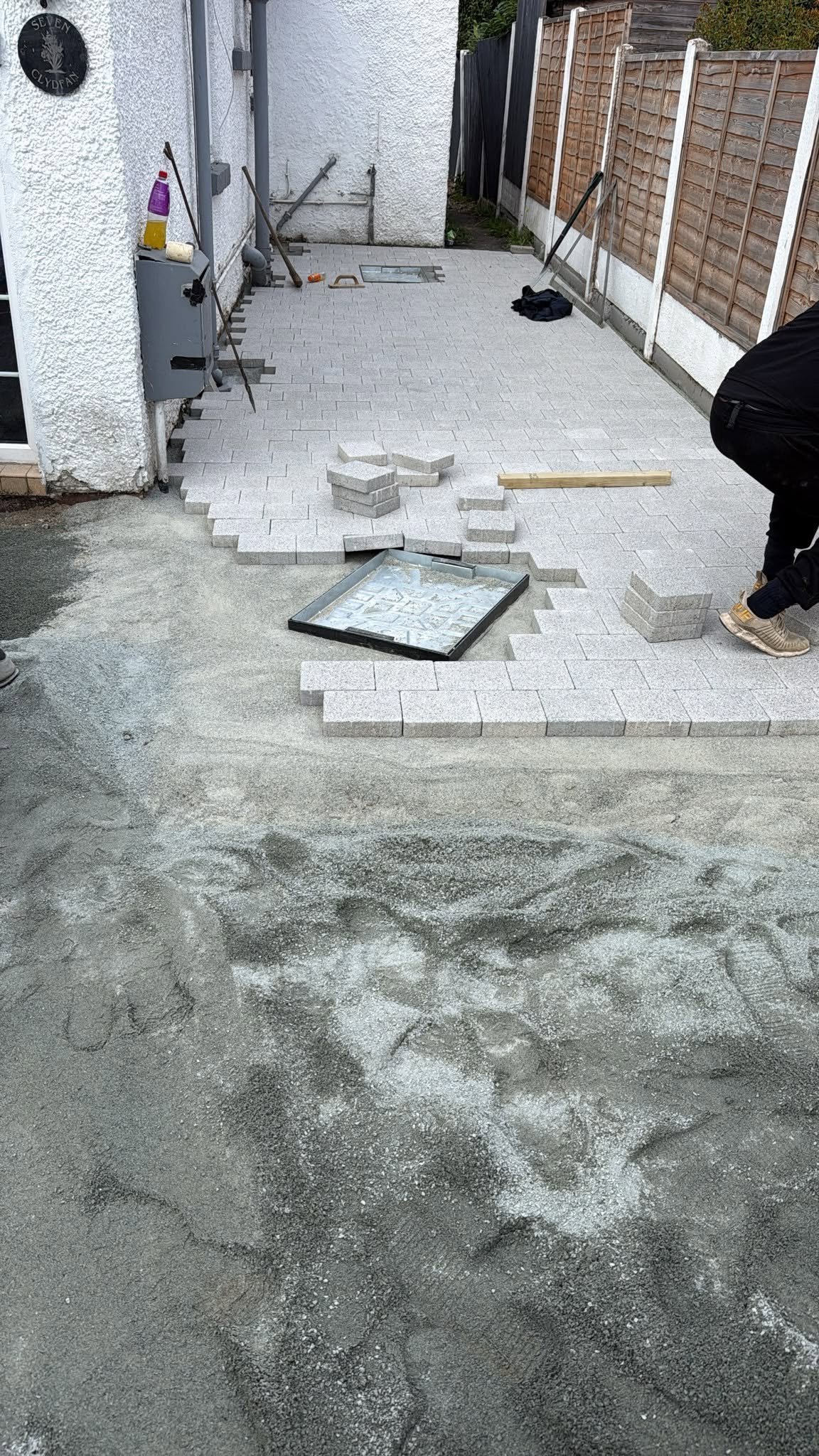 Block paving groundwork preparation North Wales