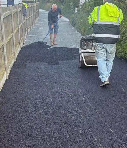 Driveway installation in Porthmadog