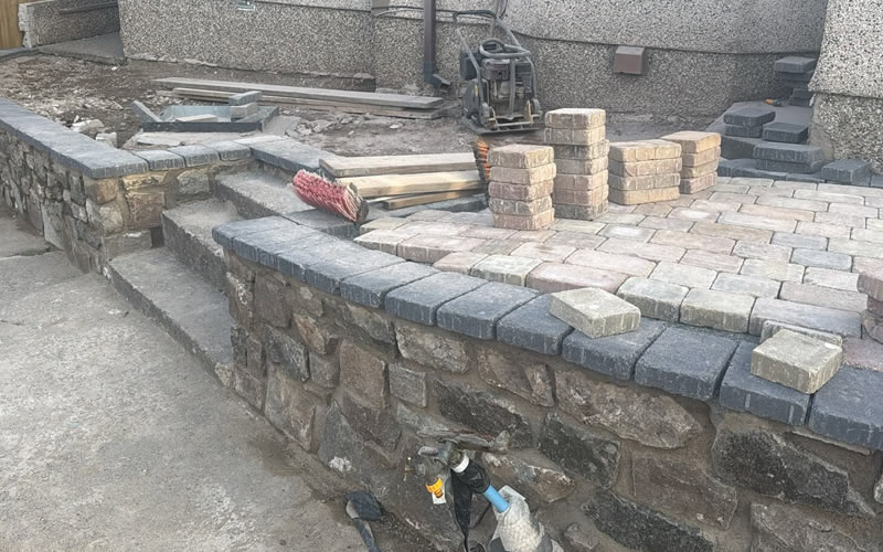 Block paving driveway